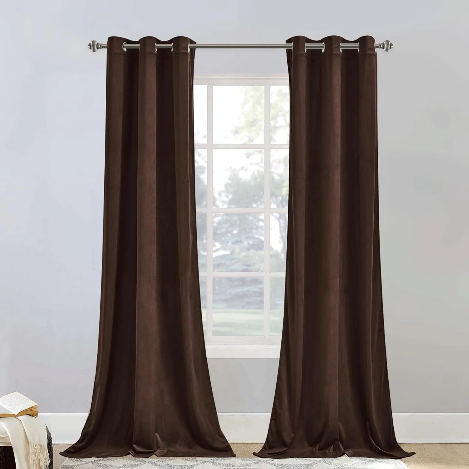 velvet-room-darkening-sliding-door-curtains-2-panels gold series - brown